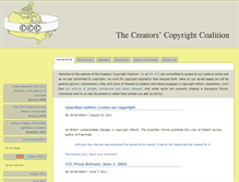 Tablet Screenshot of creatorscopyright.ca